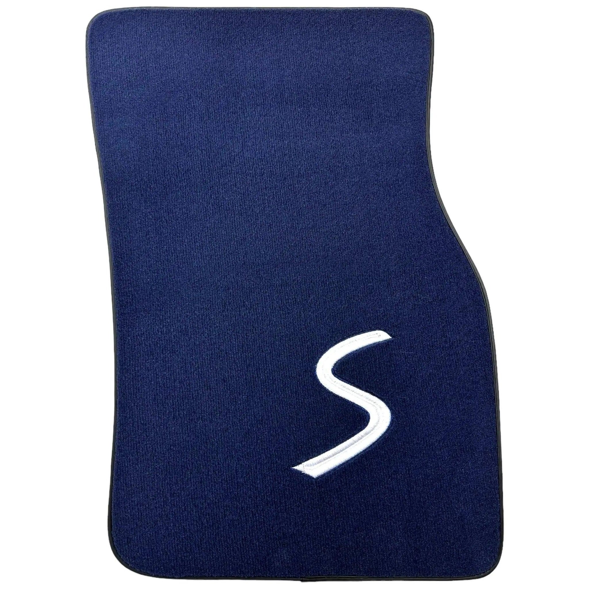Dark Blue Floor Mats for Mini Cabrio R56 Convertible (2009-2016) - AutoWin