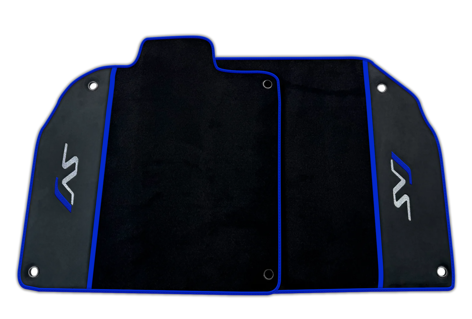 Black Floor Mats for Lamborghini Aventador SVJ with Alcantara Leather