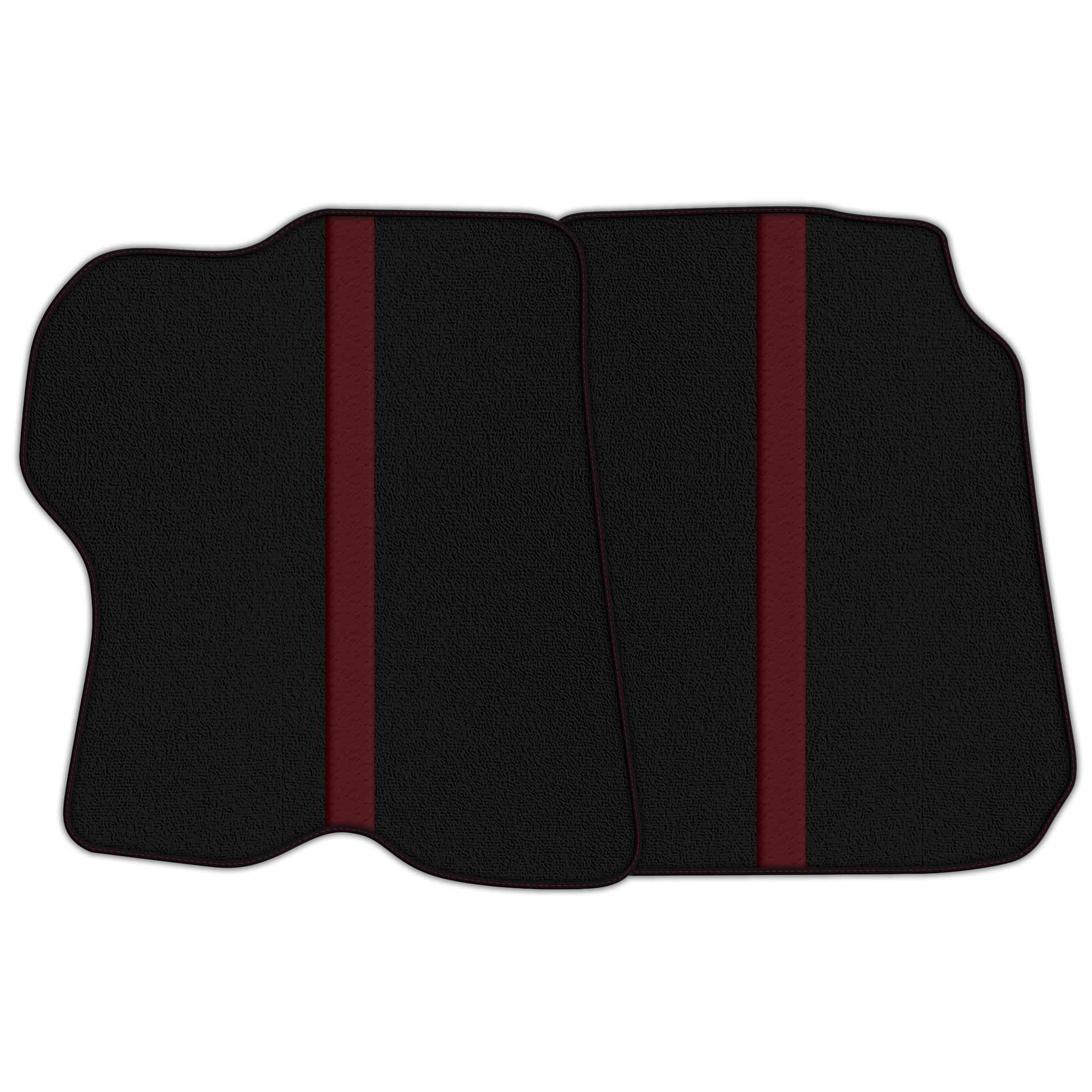 Black Floor Mats with Leather Line for Ferrari GTC4 Lusso (2016-2023) - Various Colors