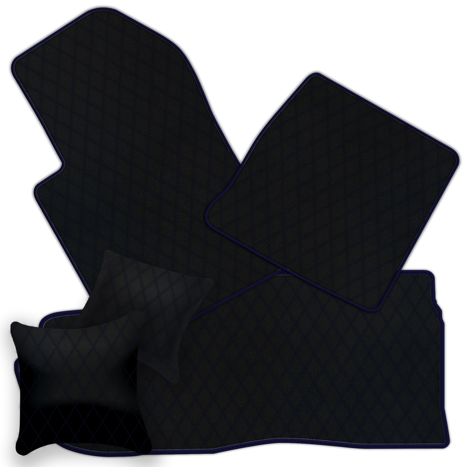 Tapis de voiture bleus pour Ferrari 599 Coupé 2006-2012 Édition Italienne - AutoWin