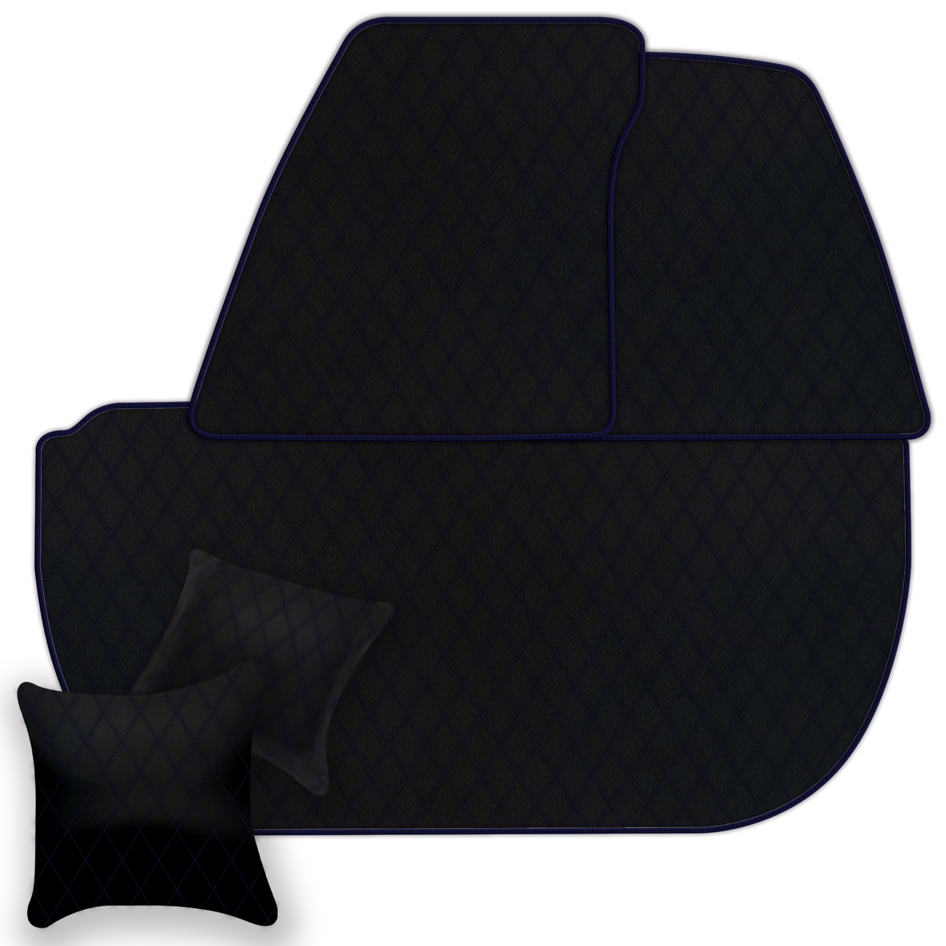 Black Leather Floor Mats for Bentley Mulsanne (2010-2020) | AW1 Design