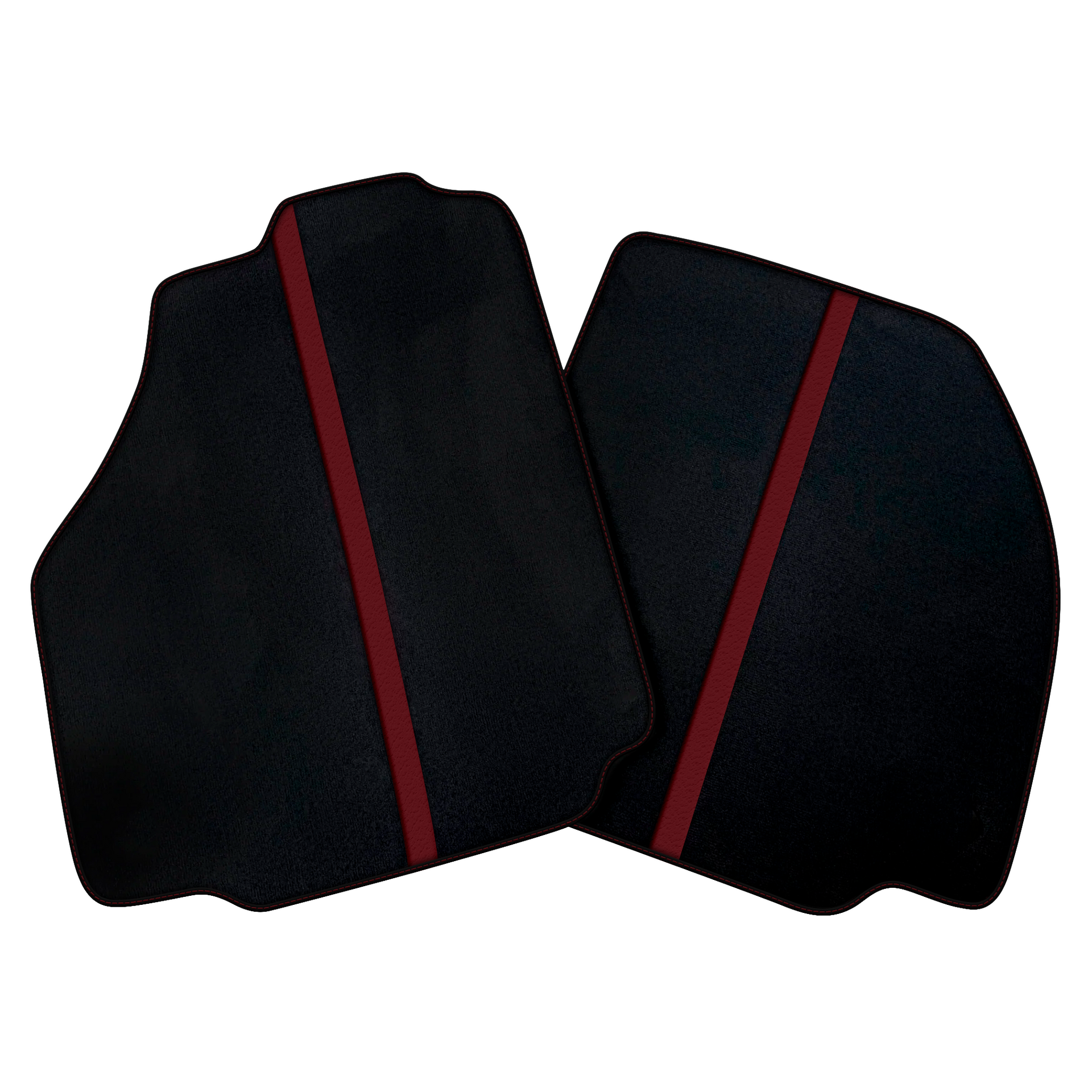 Black Car Floor Mats with Leather Line for Ferrari 458 Speciale (2012-2015) | Various Colors