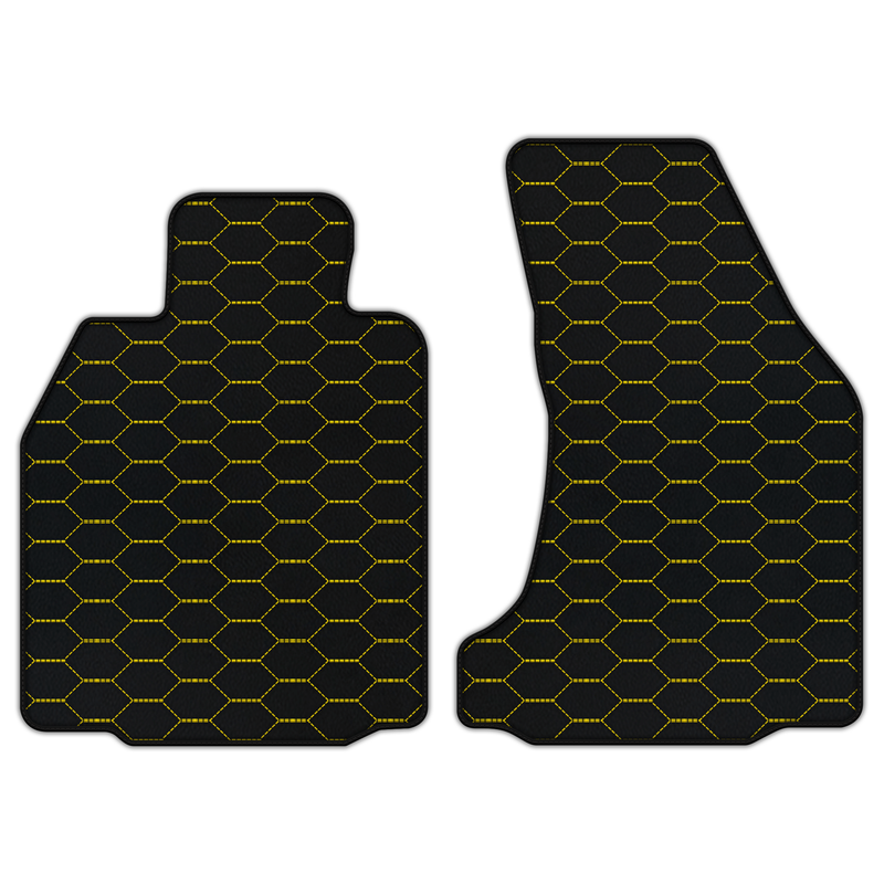 Customizable Leather Floor Mats with Divario Pattern for Porsche 987 Boxster (2005-2012)