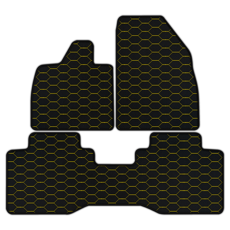 Customizable Leather Floor Mats with Divario Pattern for Lotus Eletre (2022-2025)