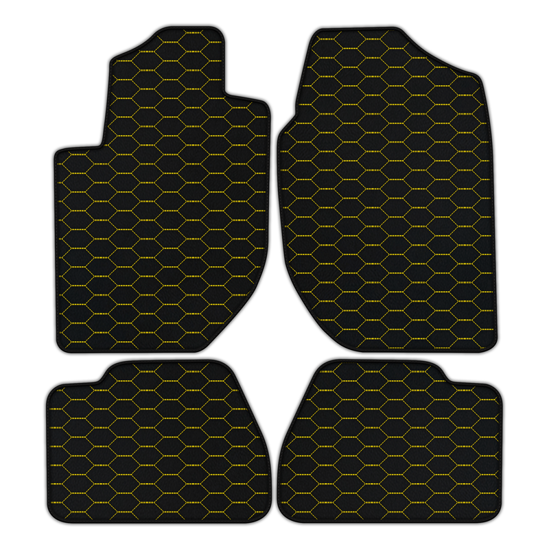 Customizable Leather Floor Mats with Divario Pattern for Land Rover Freelander (2003-2007)