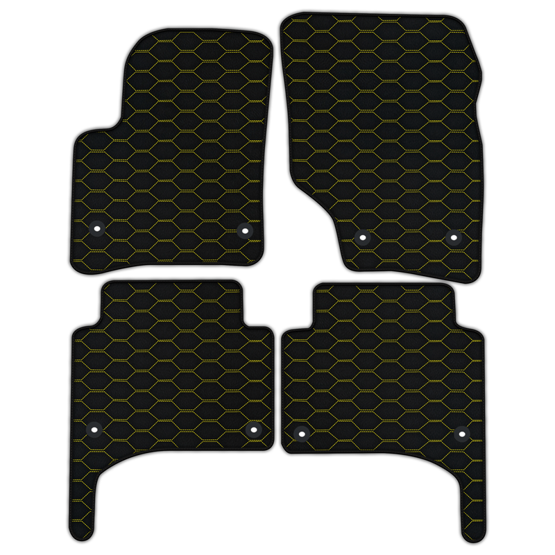 Customizable Leather Floor Mats with Divario Pattern for Porsche Porsche Cayenne (2003-2010)