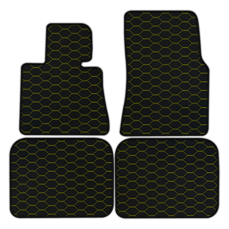 Tapis de voiture en cuir personnalisables avec motif Divario pour Rolls Royce Phantom Sedan (2003-2016)