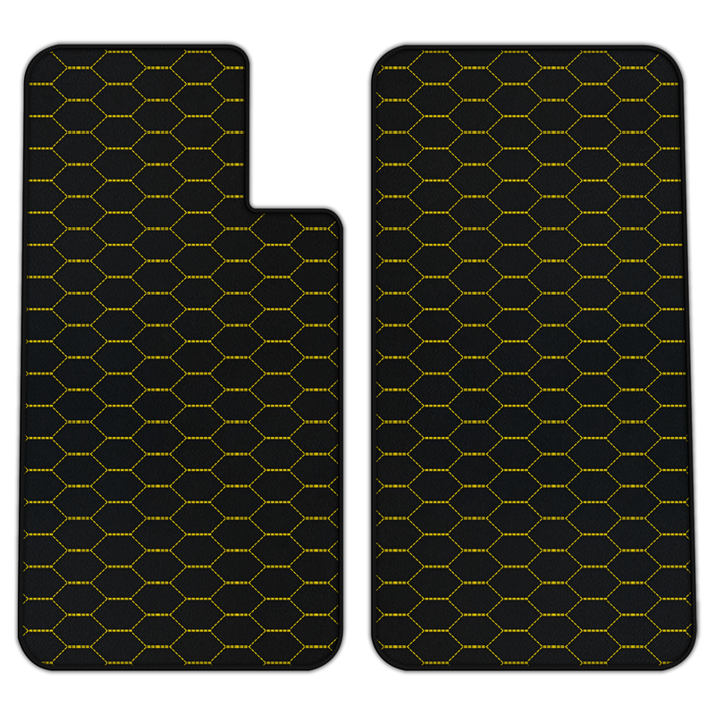 Customizable Leather Floor Mats with Divario Pattern for Porsche 550 (1953–1956)