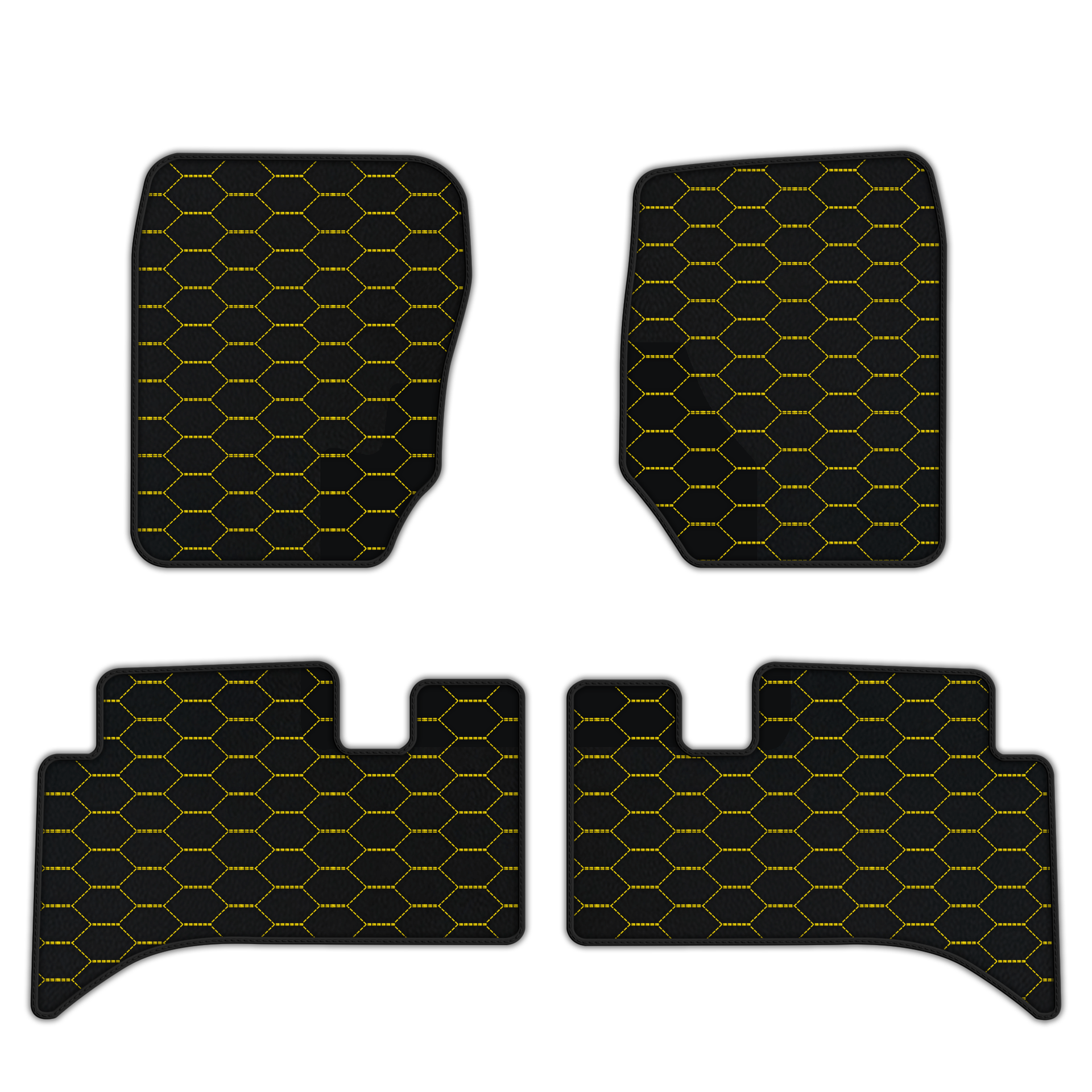Custom Leather Floor Mats with Divario Pattern for Freelander