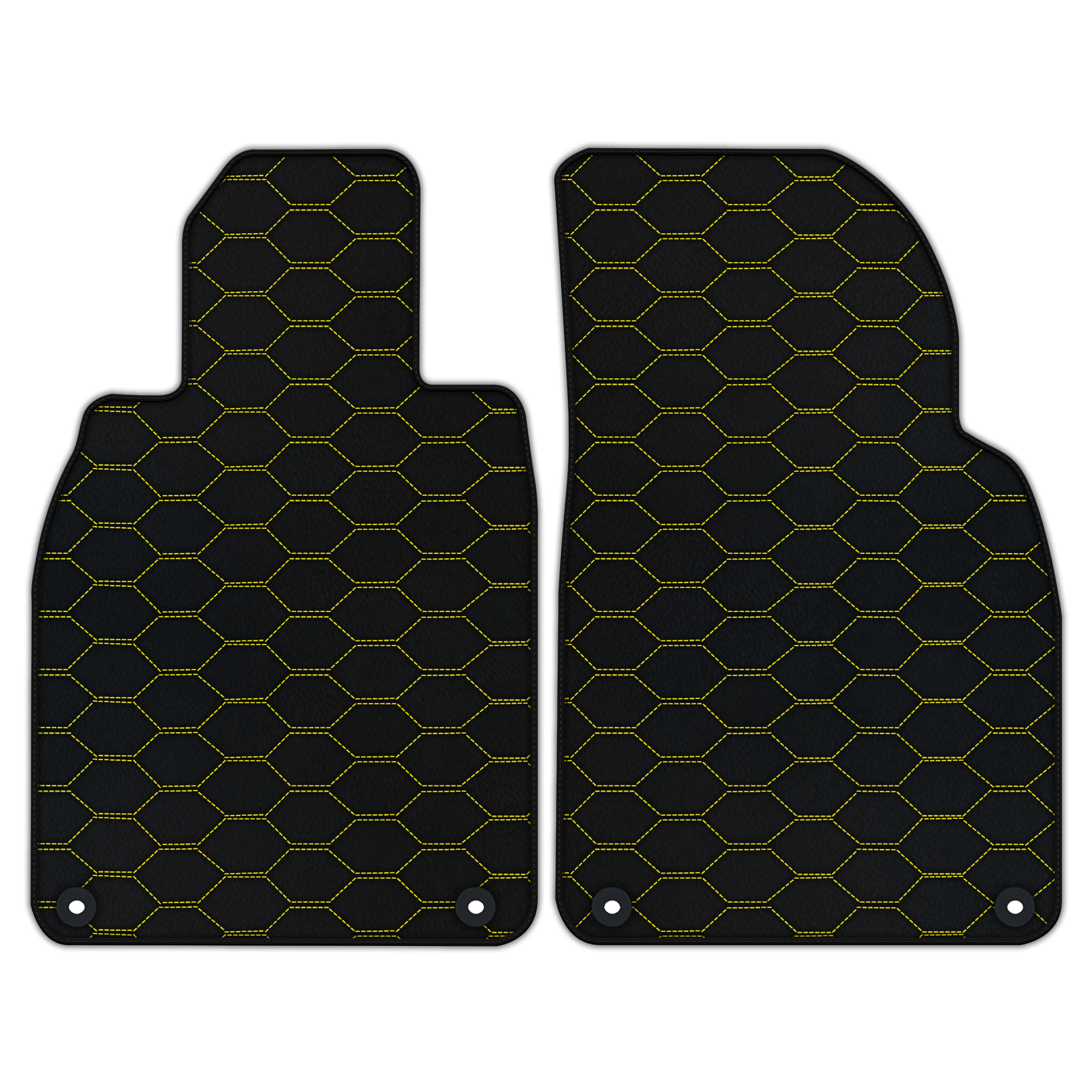 Customizable Leather Floor Mats with Divario Pattern for Porsche Cayman 987 (2009-2012)