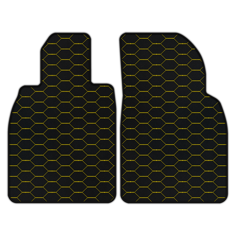 Customizable Leather Floor Mats with Divario Pattern for Porsche 981 Cayman (2012–2016)