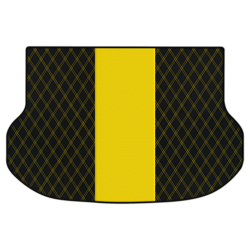 Tappetini per auto in pelle personalizzabili con motivo a