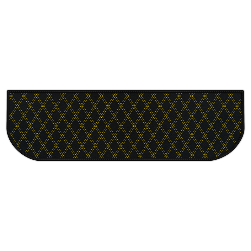 Customizable Leather Trunk Floor Mats with Double Diamond Pattern for Ferrari 328 GTS (1985-1989)