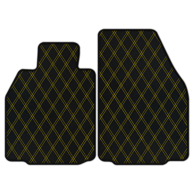 Customizable Leather Floor Mats with Double Diamond Pattern for Porsche 911 GT3 (997) 2006–2011