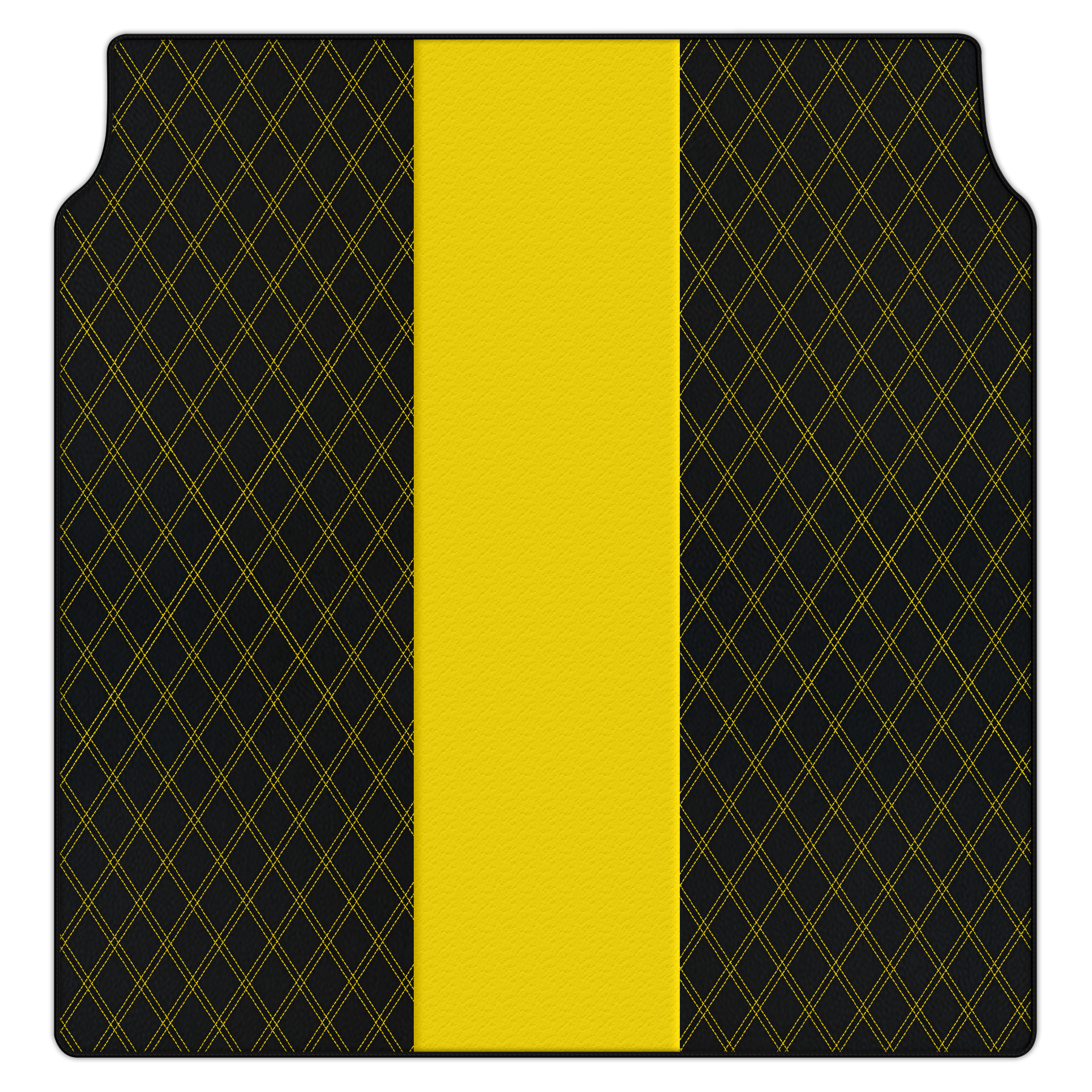 Customizable Leather Trunk Floor Mats with Double Diamond Pattern for Porsche Panamera (2009-2016)