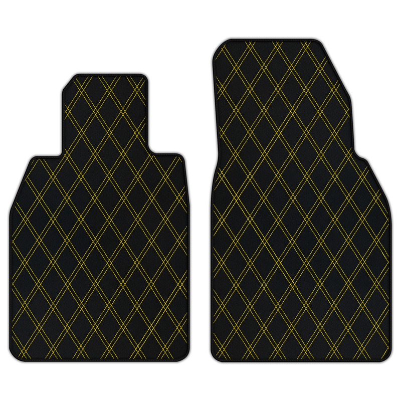 Customizable Leather Floor Mats with Double Diamond Pattern for Porsche 911 GT3 (992) 2021–2026