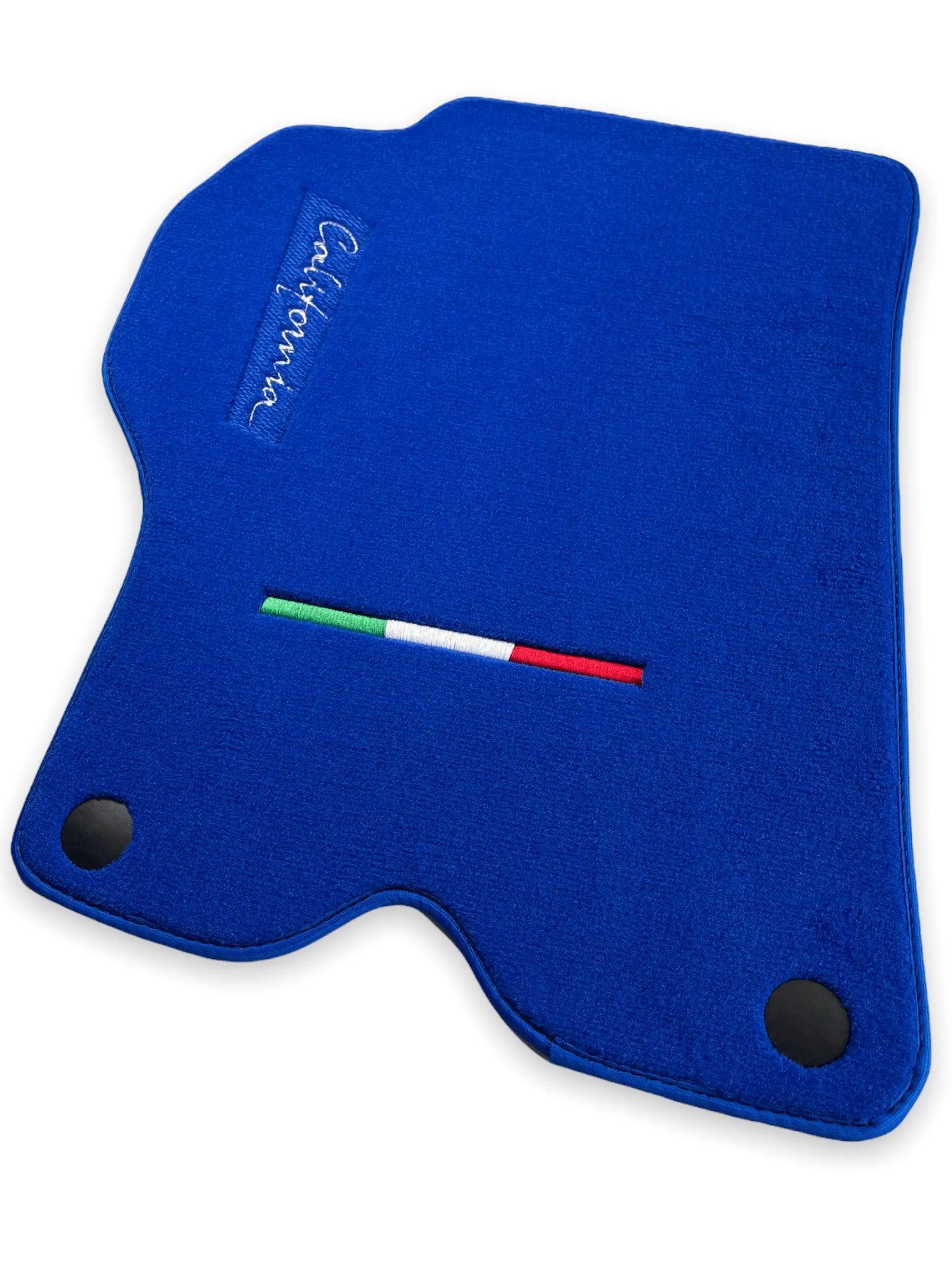 Floor Mats For Ferrari California 2008-2014 Blue Color - AutoWin