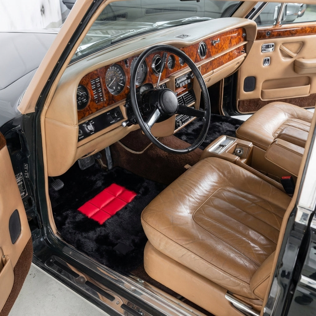 Violet Sheepskin Floor Mats for Rolls-Royce Wraith (2013-2023) - AutoWin