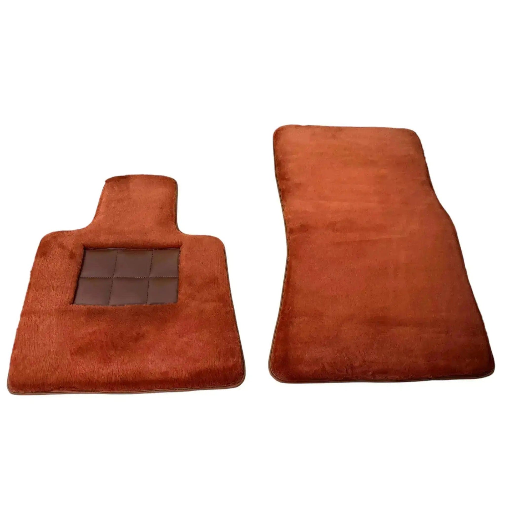 Ginger Color Sheepskin Floor Mats for Rolls-Royce Ghost Series I (2010-2020) - AutoWin