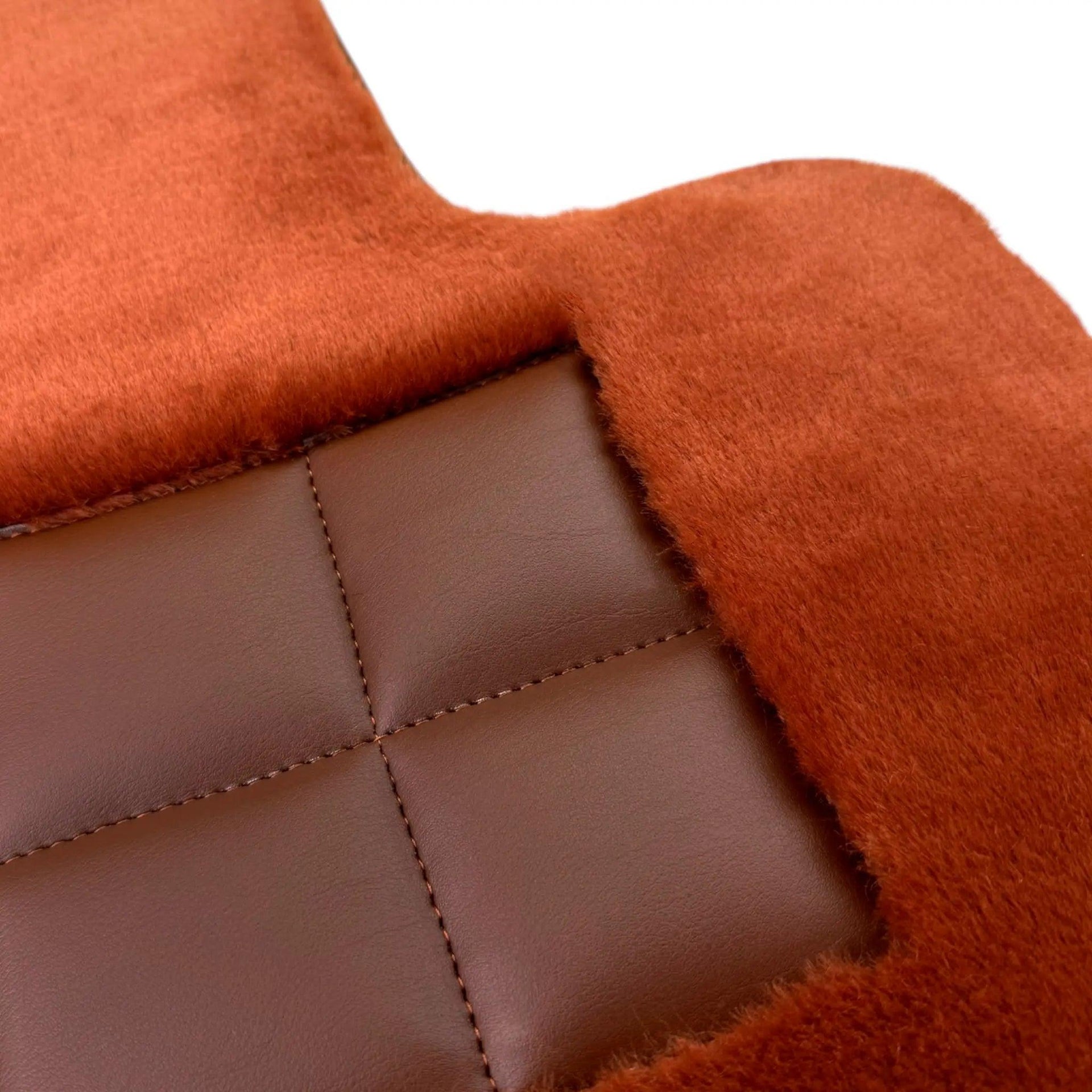 Ginger Color Sheepskin Floor Mats for Rolls-Royce Spectre (2023-2024) - AutoWin