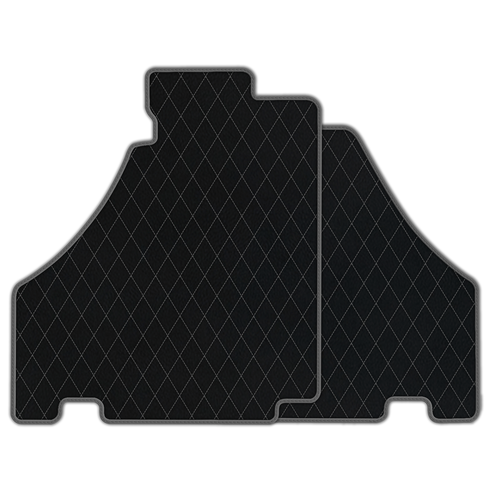 Black Floor Mats For Ferrari 360 Modena 1999-2005 With Red Alcantara Leather - AutoWin