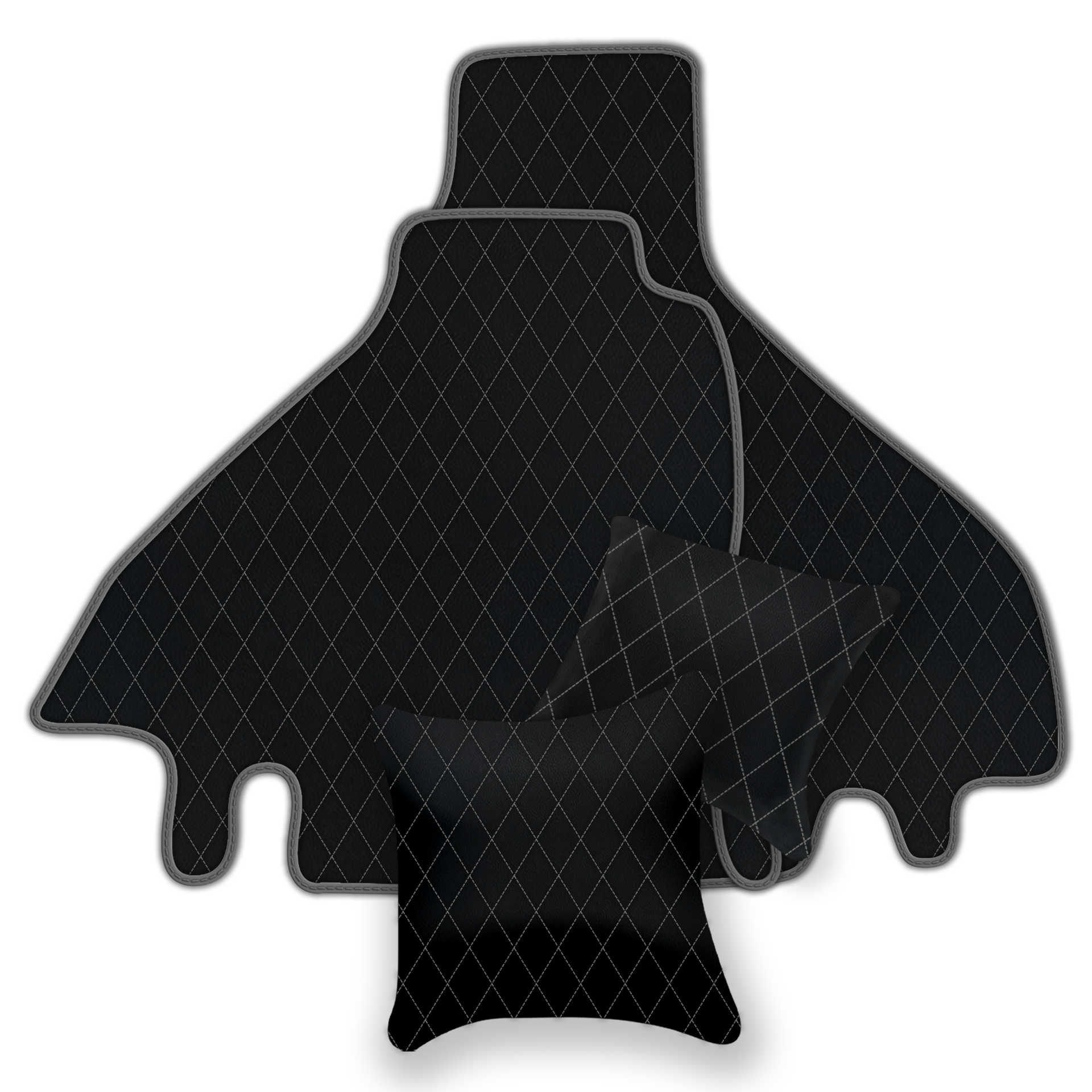 Premium Black Leather Floor Mats for Ferrari 512 TR (1992-1994)