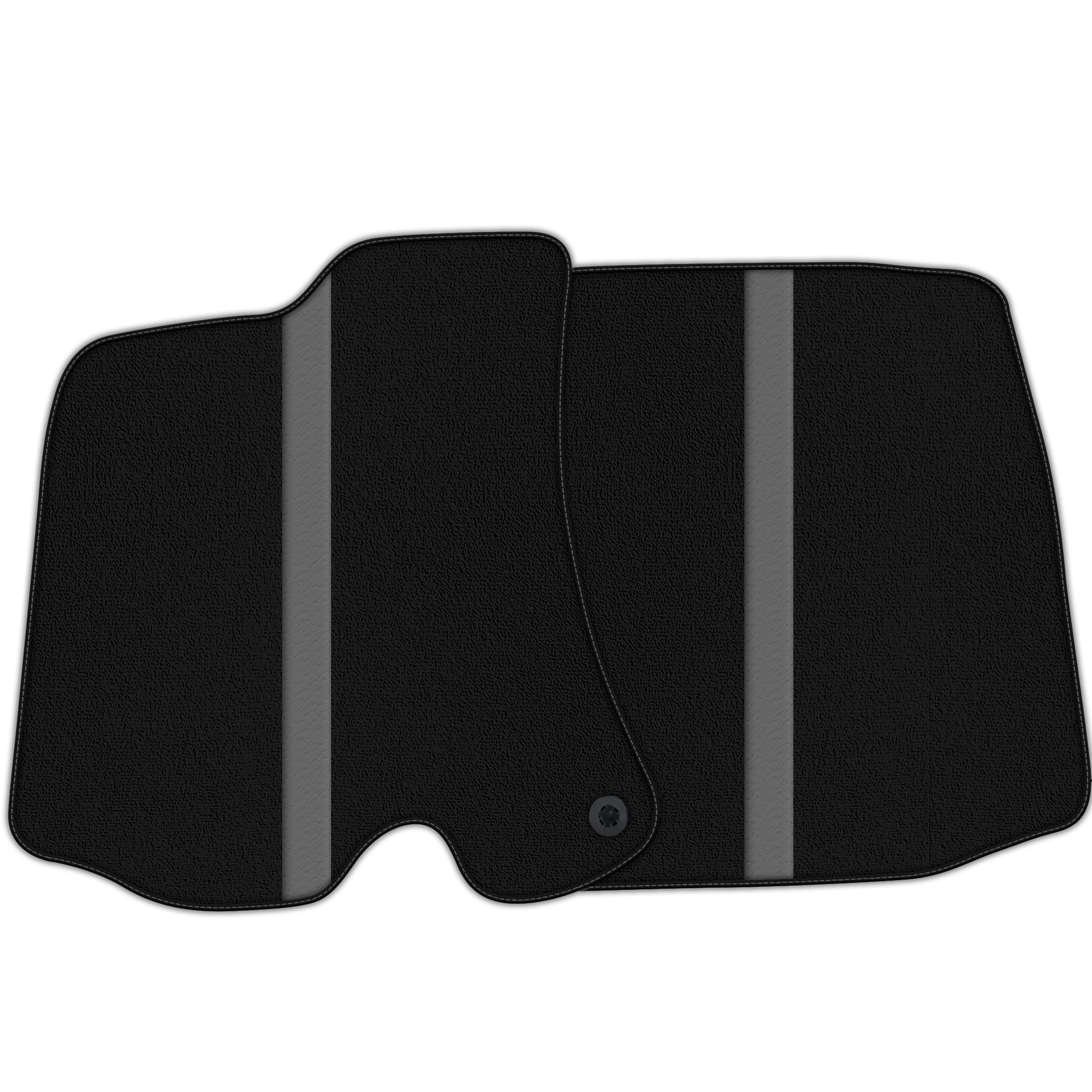 Black Floor Mats with Leather Line for Ferrari Roma (2021-2024) - Various Colors