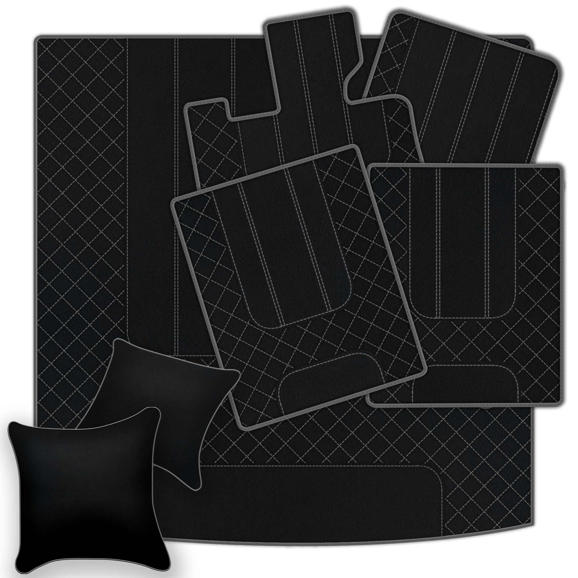 Customizable Leather Floor Mats with AW1 Pattern for Bentley Red Label RL (1998-2009) - AutoWin