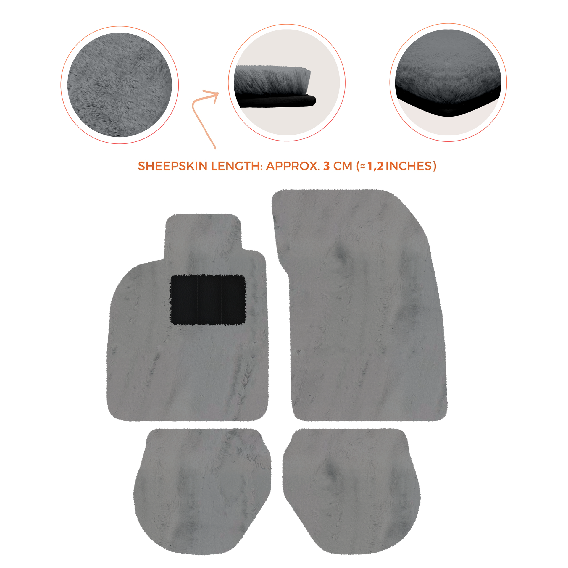 Tapis de voiture gris pour Porsche 911 - 993 (1994-1998) - AutoWin