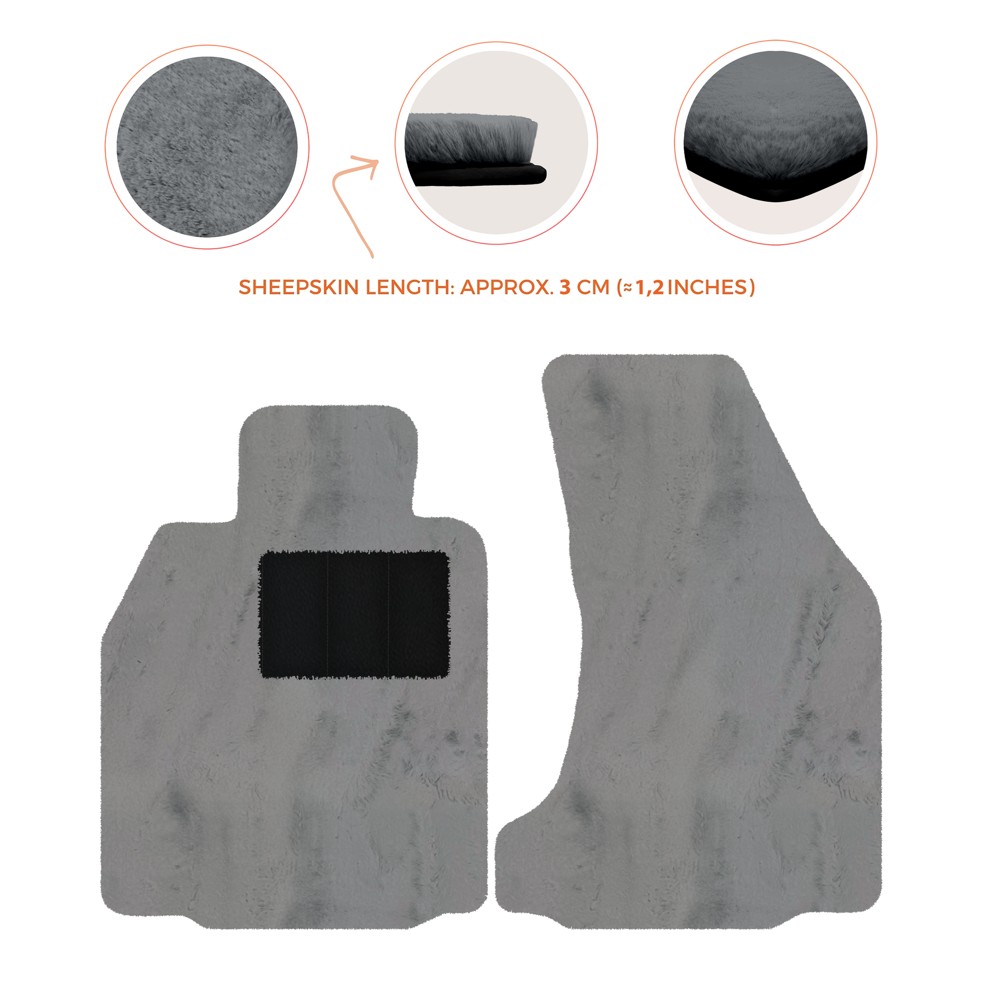 Premium Sheepskin Floor Mats for Porsche 718 Boxster (2016-2023)