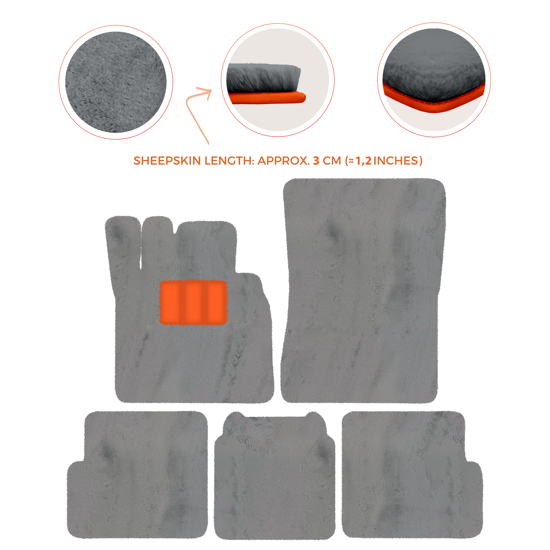 Premium Sheepskin Floor Mats for Ferrari 296 GTS (2022-2025)