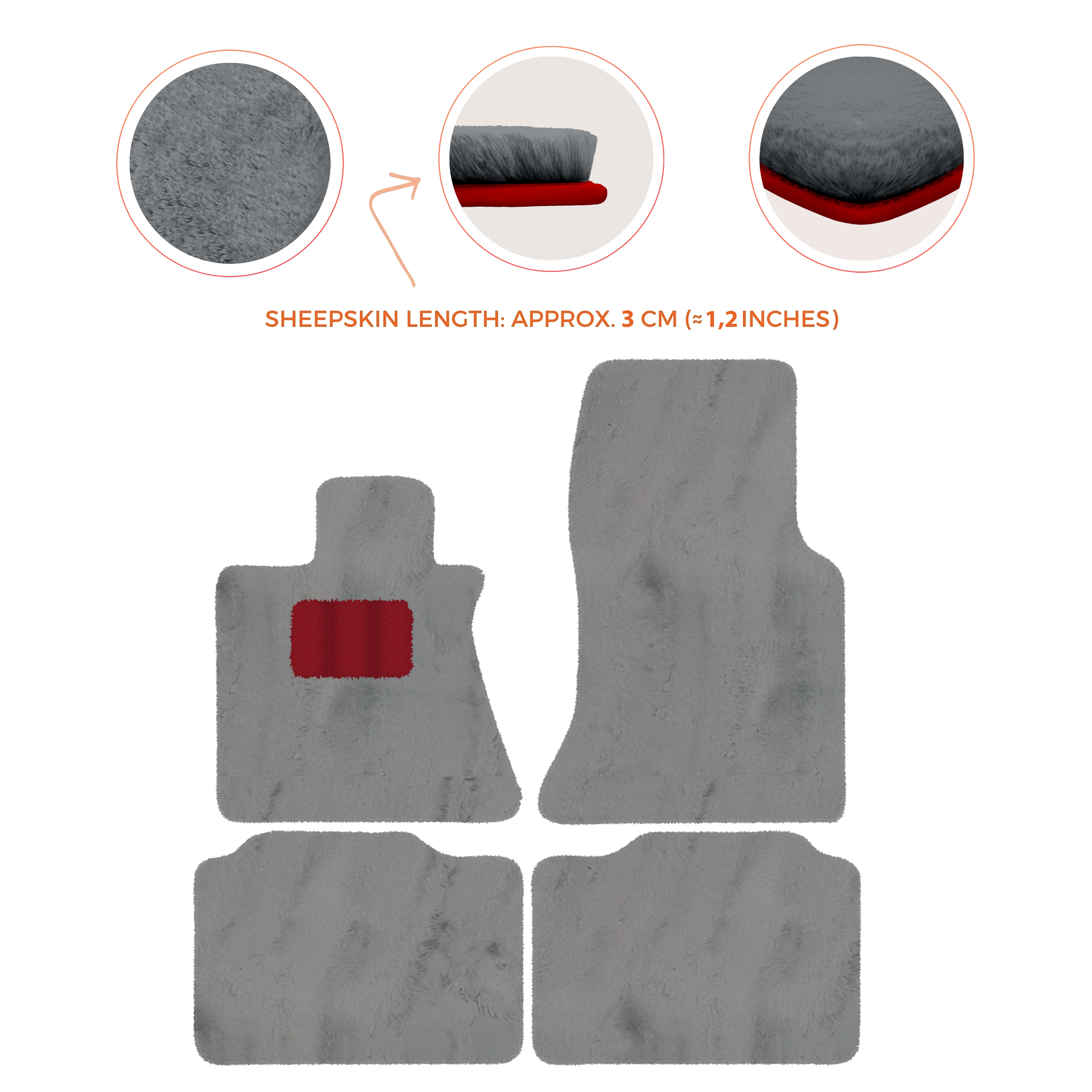 Premium Sheepskin Floor Mats for Rolls-Royce Phantom Sedan (2003-2016)