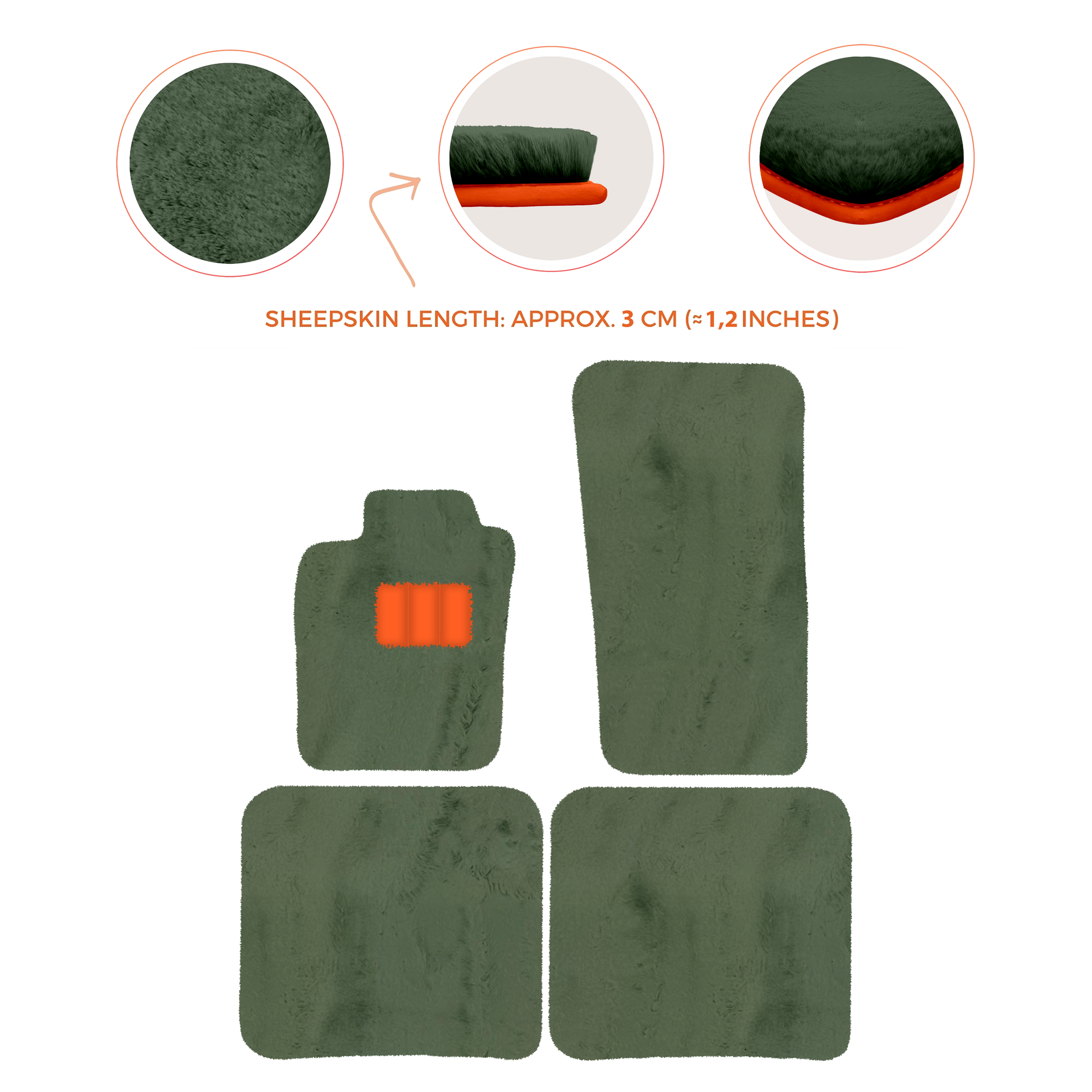 Premium Sheepskin Floor Mats for Bentley Bentayga (2015-2023)