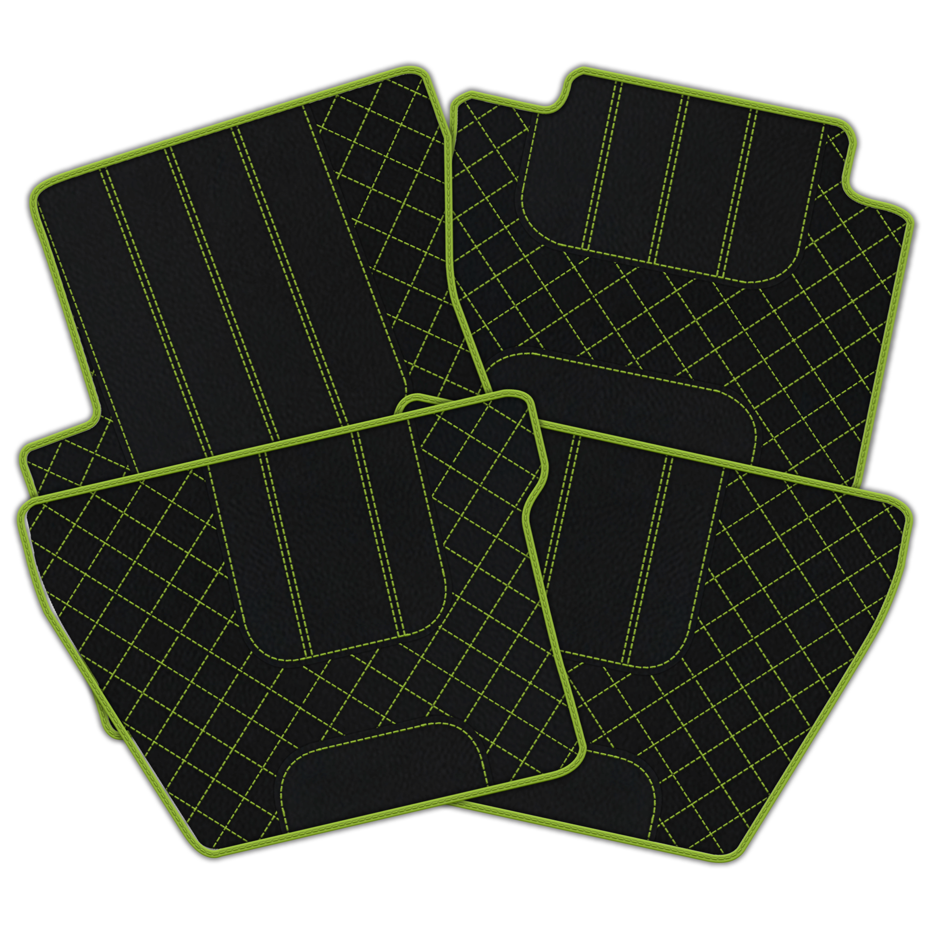 Black Leather Floor Mats for Bentley Flying Spur (2005-2013) | Luxury