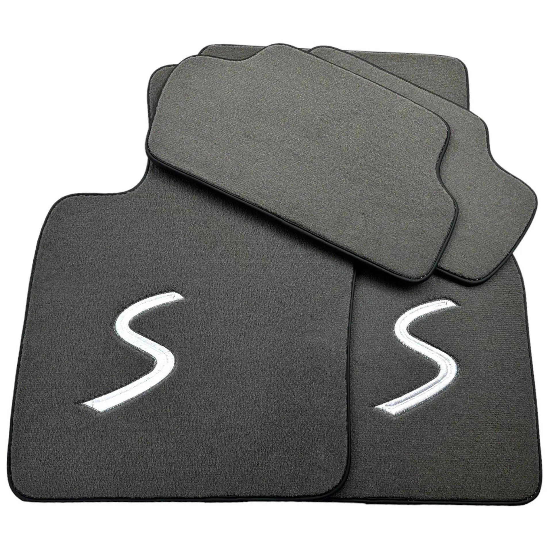 Grey Floor Mats for Mini Cabrio R56 Convertible (2009-2016) - AutoWin