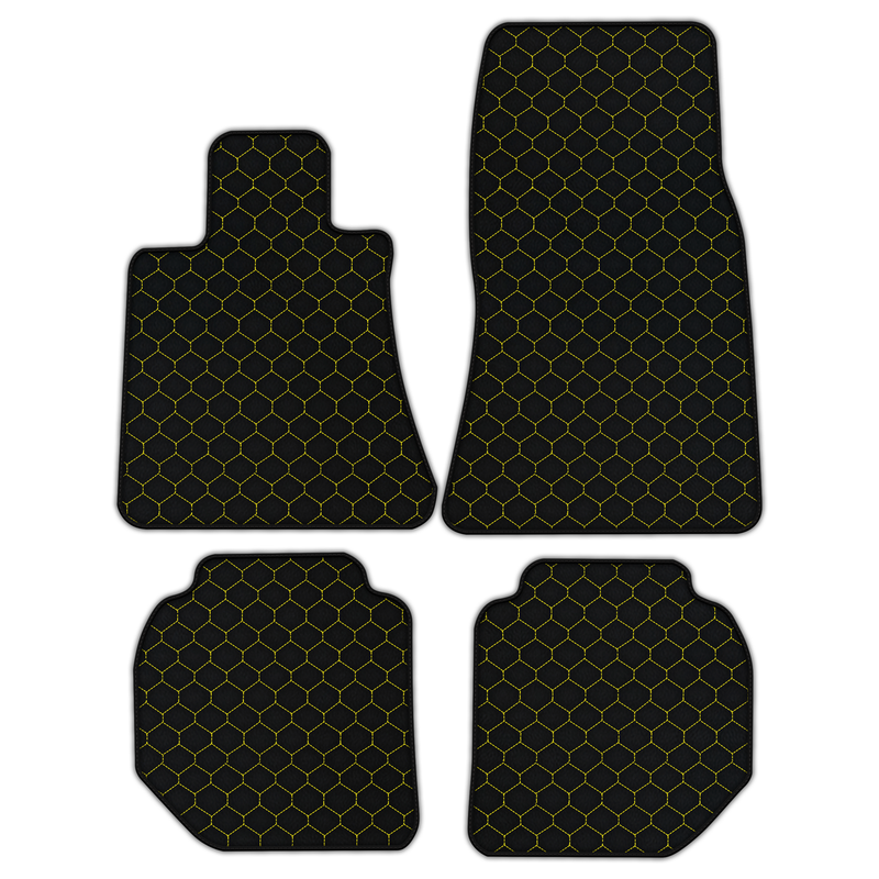 Customizable Leather Floor Mats with Hex Pattern for Rolls Royce Ghost Series II (2021–2024)
