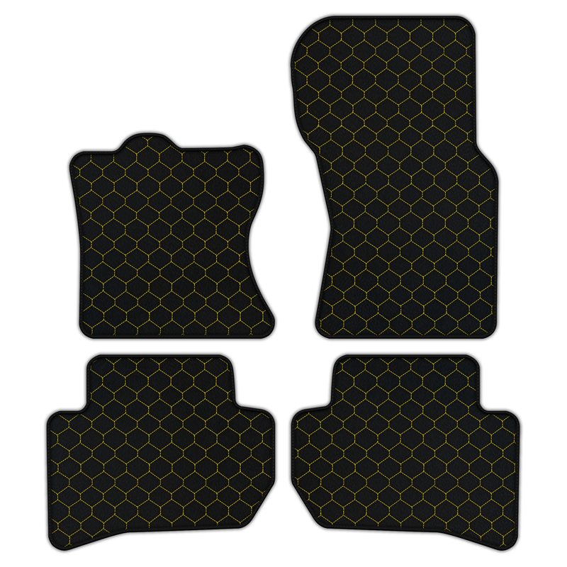Customizable Leather Floor Mats with Hex Pattern for Range Rover Velar (2017-2024)