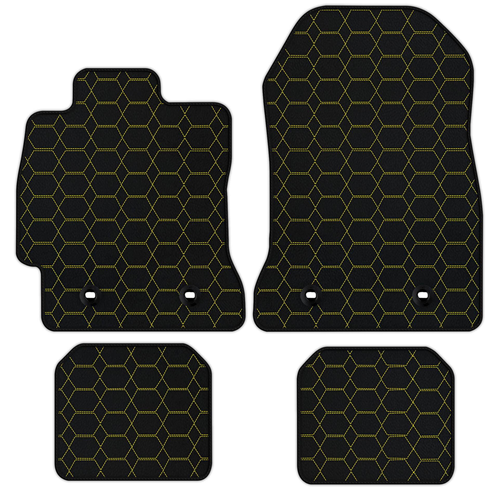 Custom Leather Floor Mats for Subaru BRZ (2012-2021) | Hex Pattern