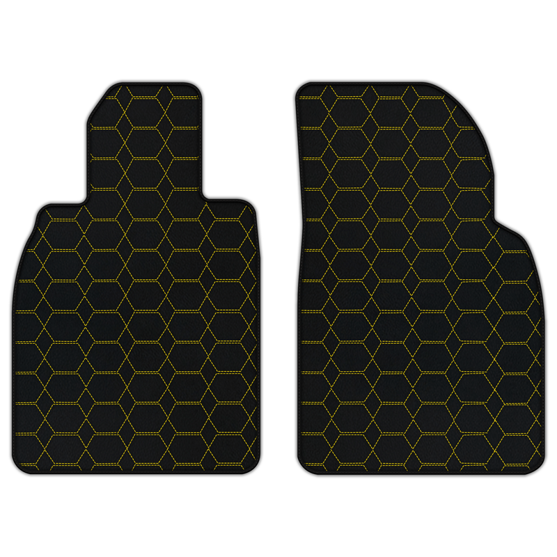 Customizable Leather Floor Mats with Hexagon Hex Pattern for Porsche 911 GT3 (991) 2013–2019