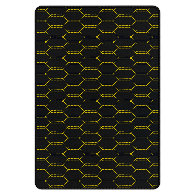 Customizable Leather Trunk Floor Mats with Interlaced Hex Pattern for Ferrari 458 GT2 (2012-2015)