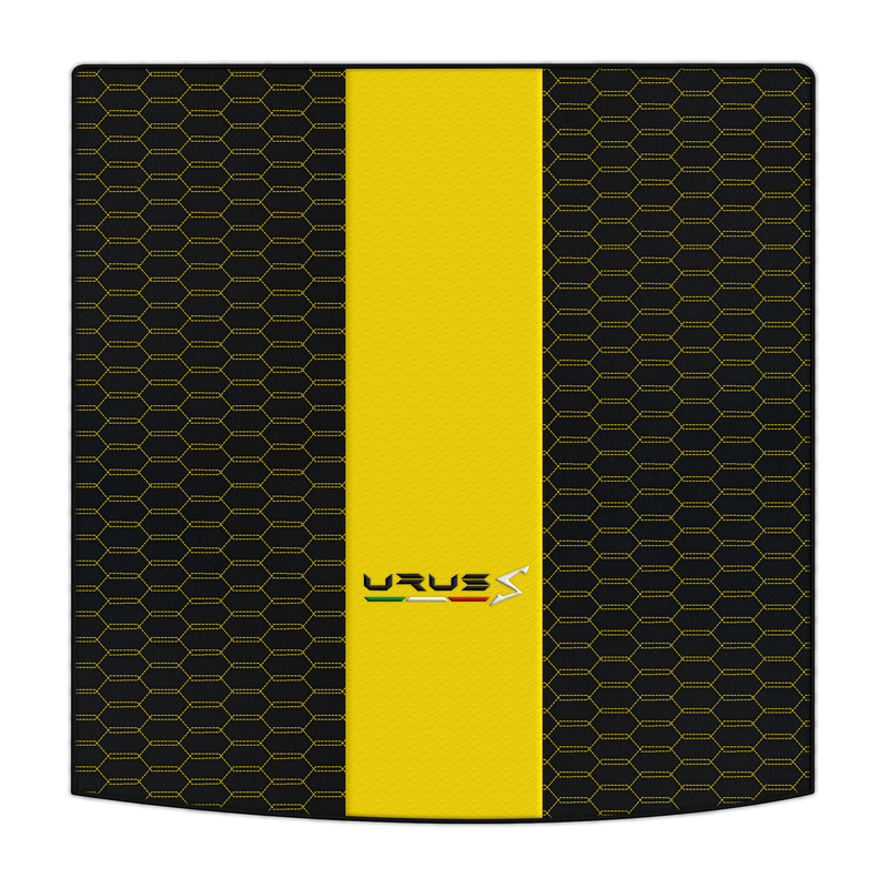 Customizable Leather Trunk Floor Mats with Interlaced Hex Pattern for Lamborghini Urus (2018-2026)