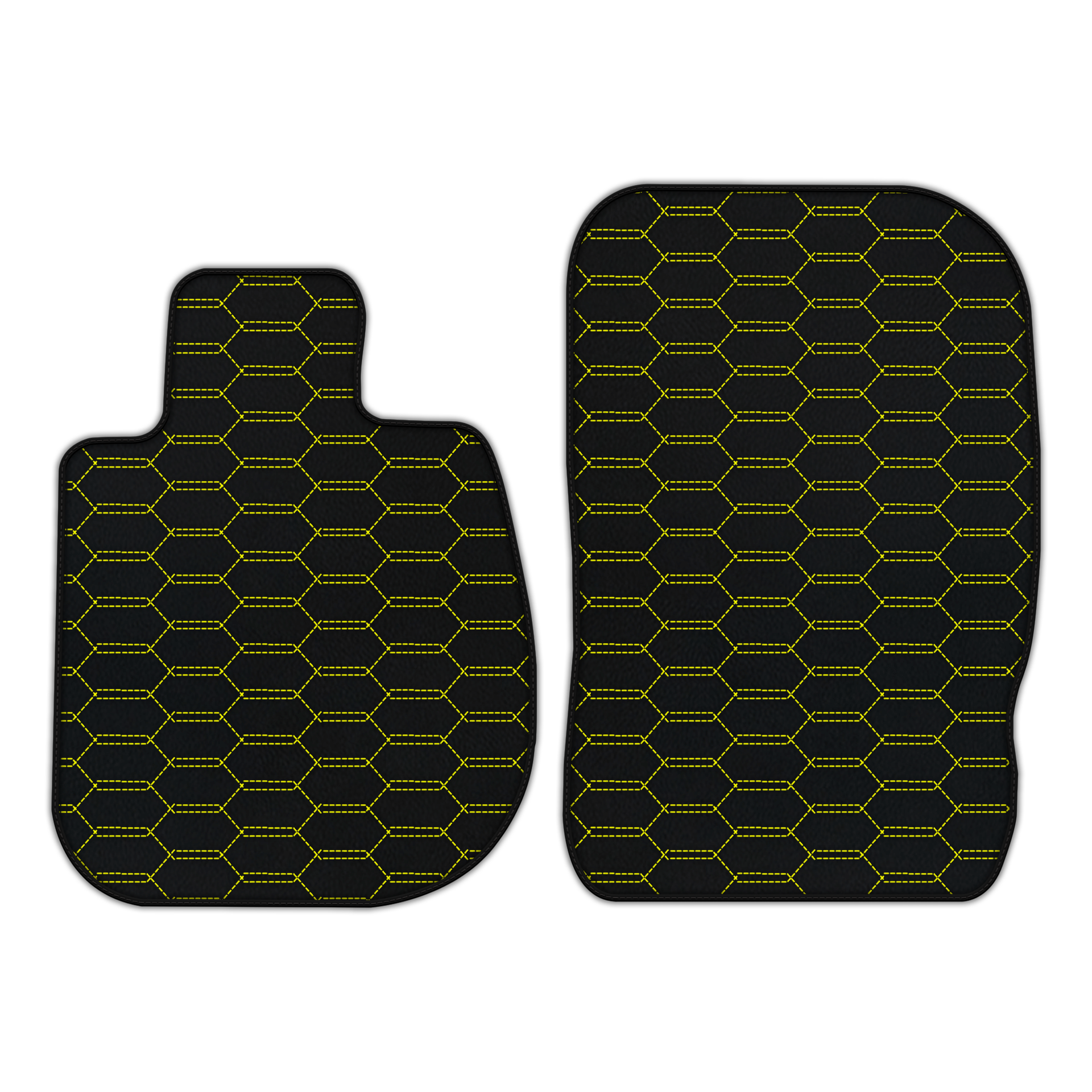 Customizable Leather Floor Mats with Interlaced Hex Pattern for BMW Z4 Series G29 (2018-2024)