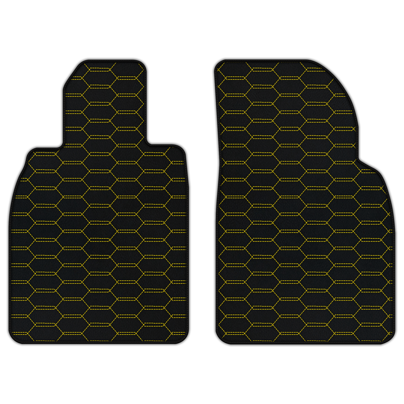 Customizable Leather Floor Mats with Interlaced Hex Pattern for Porsche 911 GT3 Touring (991.2) 2018–2019