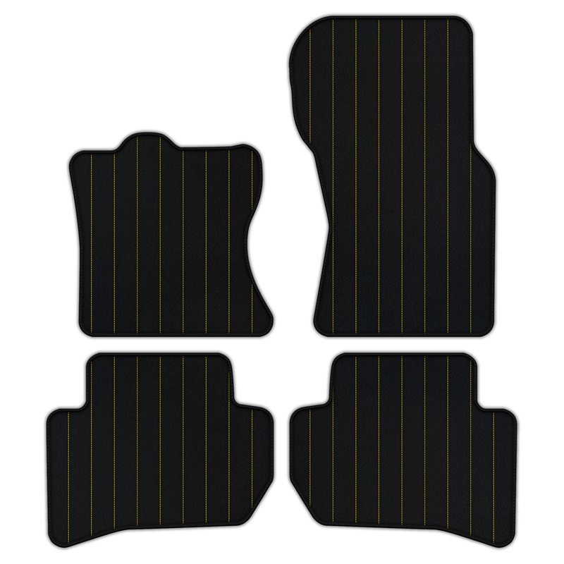Customizable Leather Floor Mats with Line Pattern for Range Rover Velar (2017-2024)