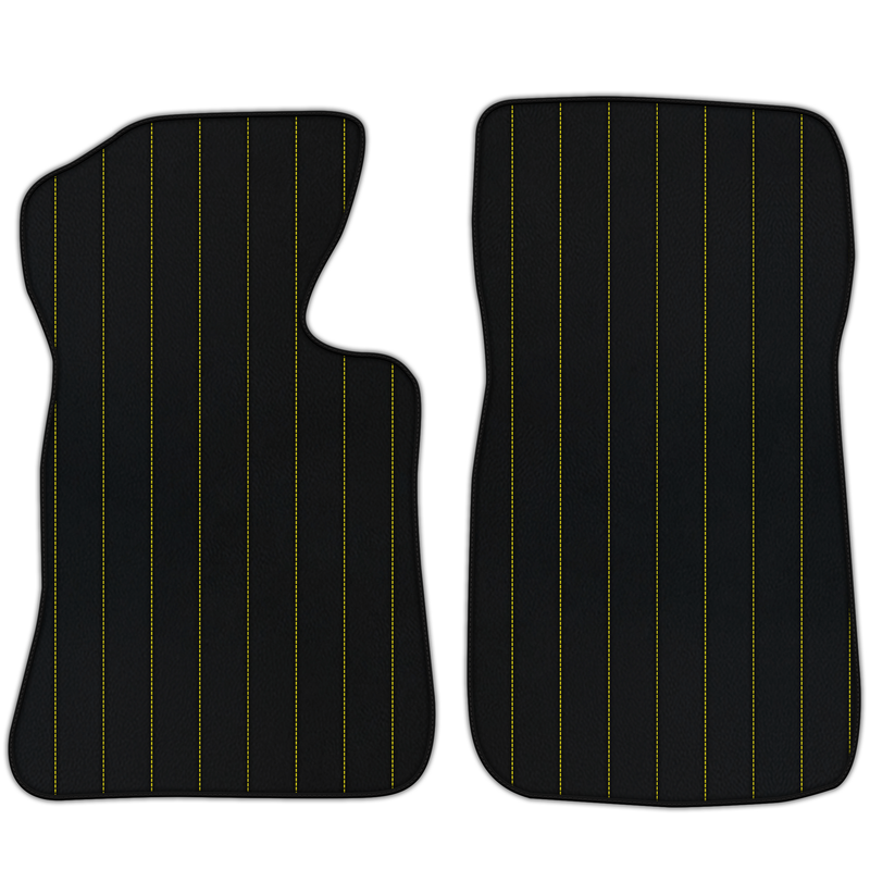 Tapis de voiture en cuir personnalisables avec motif de lignes pour Chevrolet Corvette C2 (1963-1967)