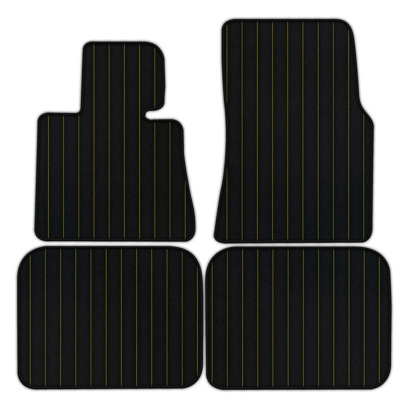 Tapis de voiture en cuir personnalisables avec motif linéaire pour Rolls Royce Phantom Sedan (2003-2016)