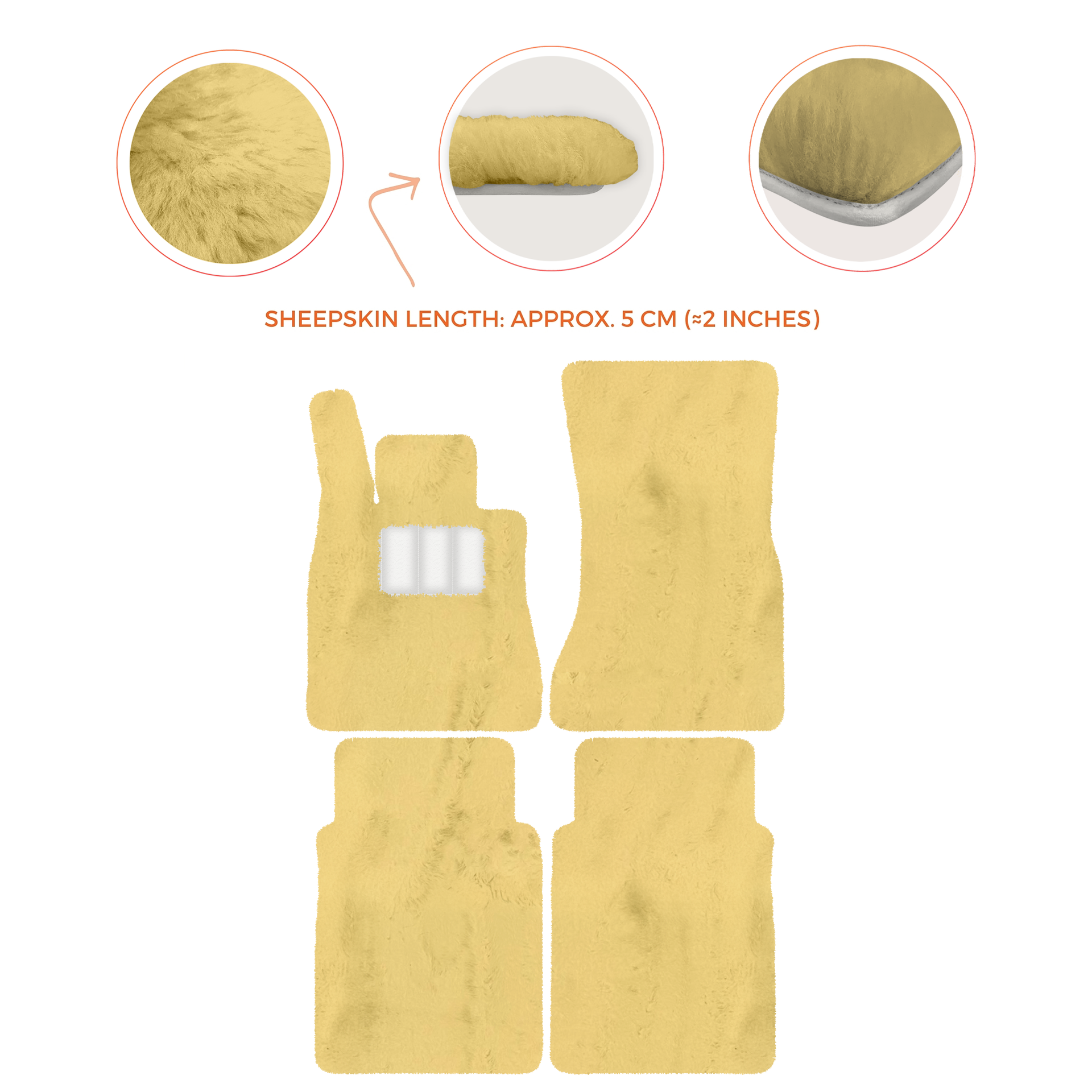 Luxury Sheepskin Floor Mats for Mercedes-Benz G-Class W463 (2018-2023)