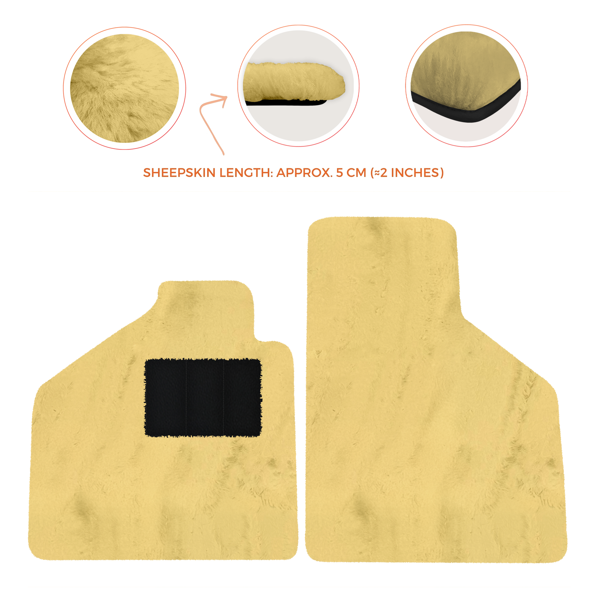 Premium Sheepskin Floor Mats for Lamborghini Aventador (2012-2022)