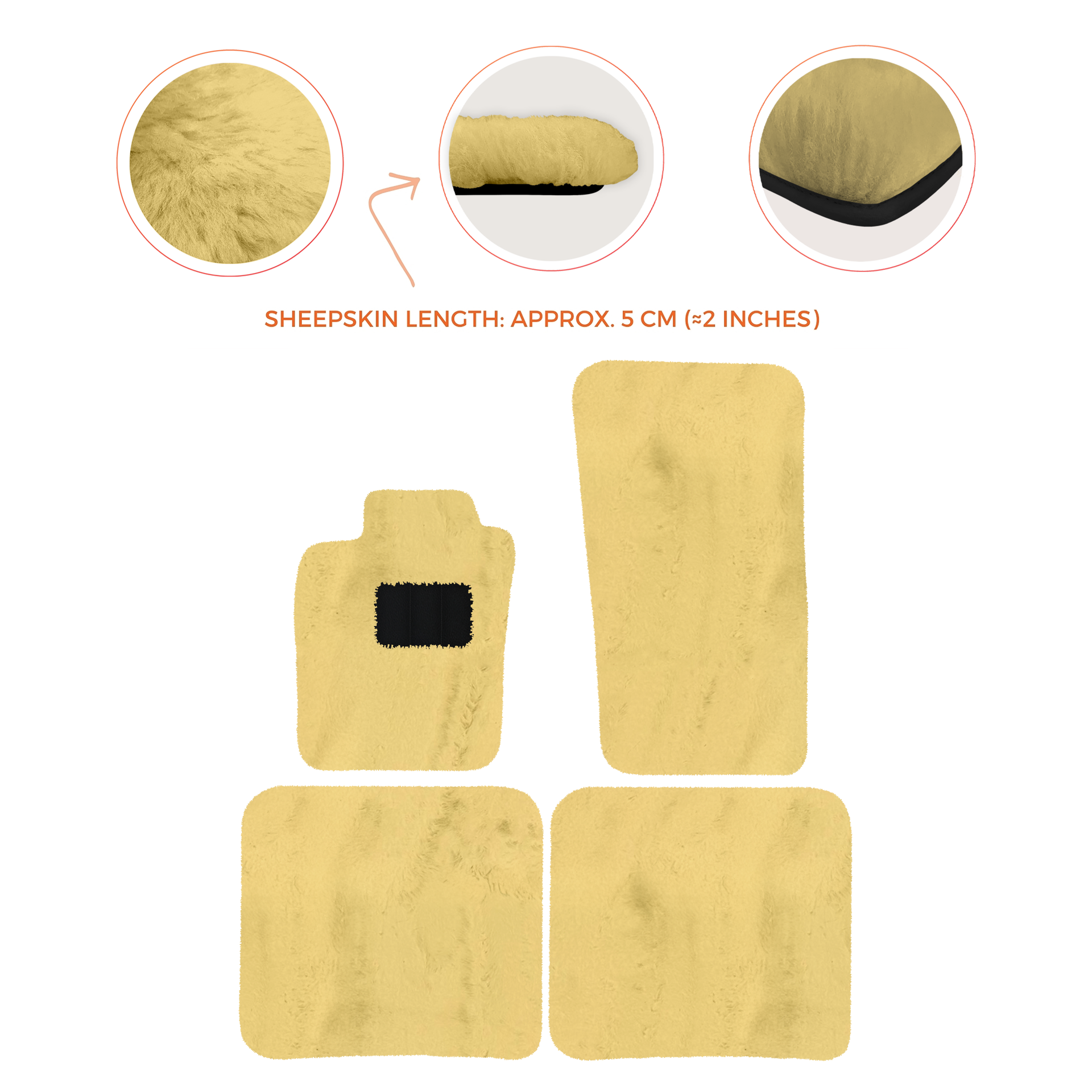 Premium Sheepskin Floor Mats for Bentley Bentayga (2015-2023)