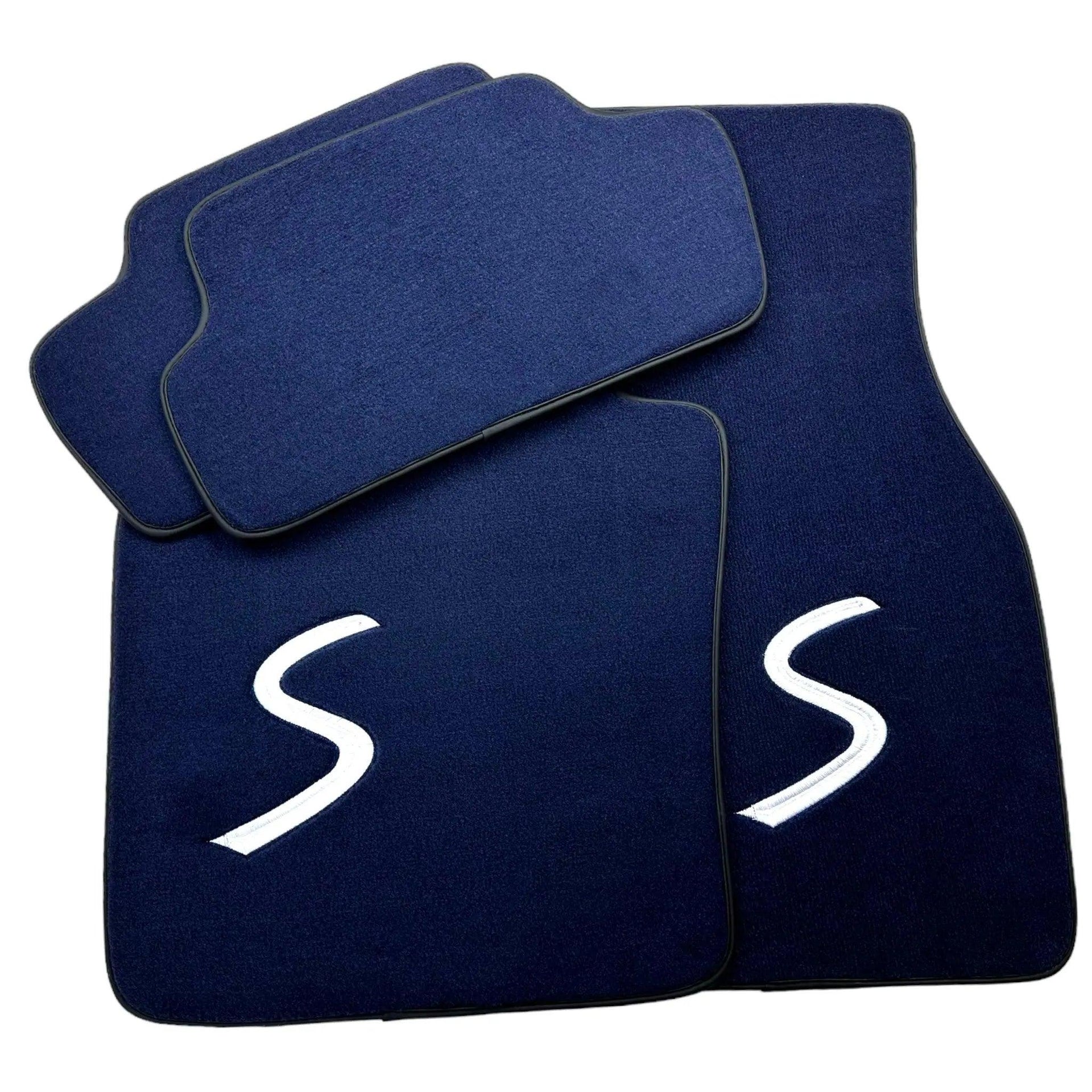 Dark Blue Floor Mats for Mini Cooper / One F55 5-Doors (2015-2023) - AutoWin
